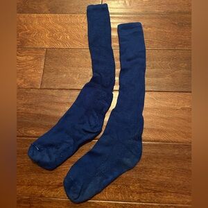 vibrant dark blue softball socks